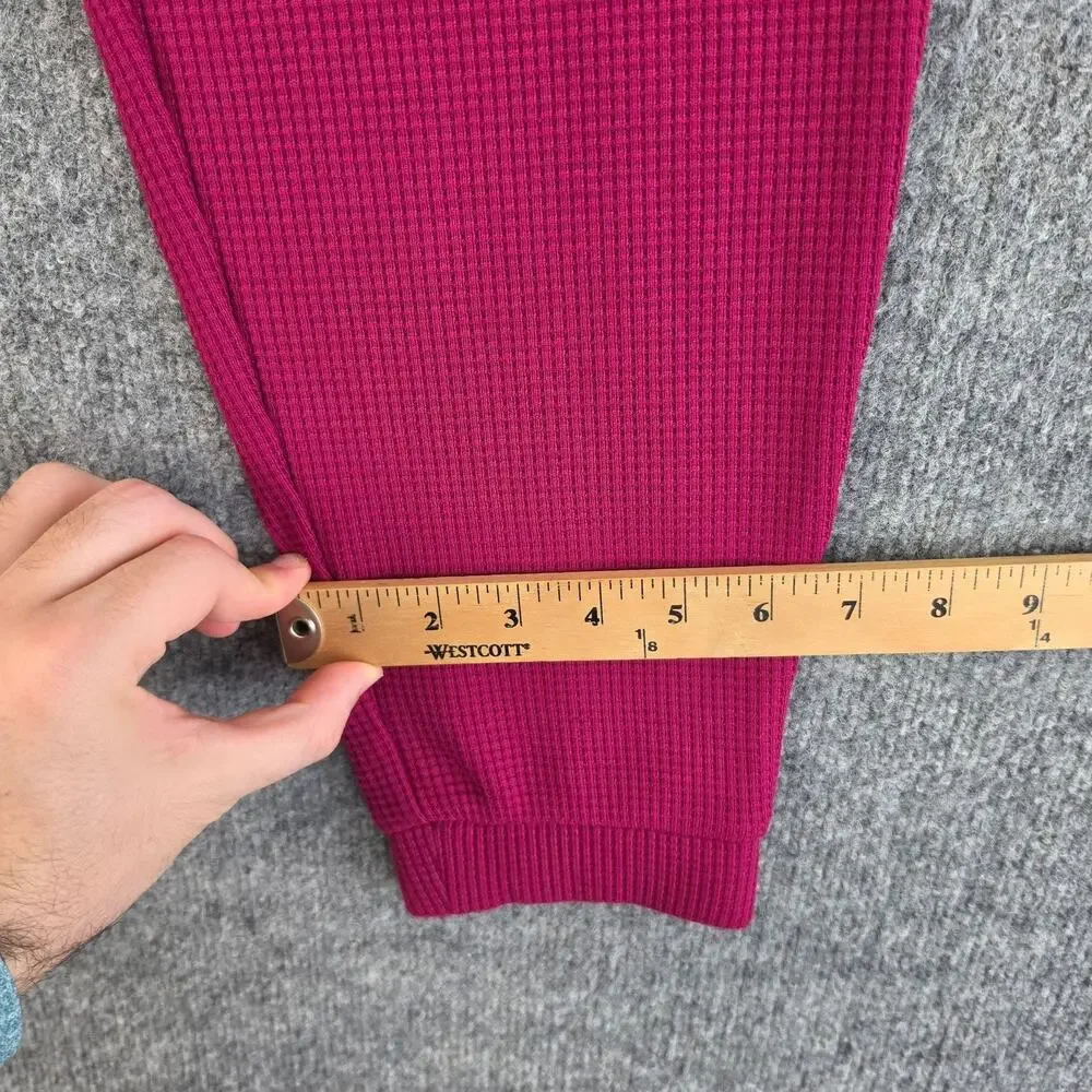Figs Pants Men Large Off Shift Waffle Jogger Pink Knit Lounge Casual Sweatpants